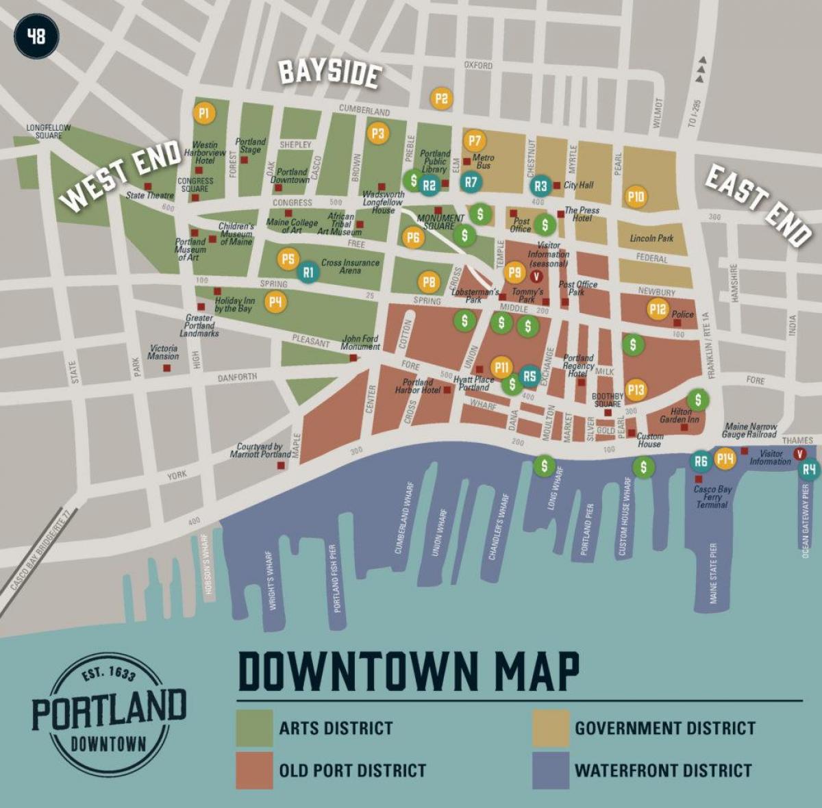 mappa app Portland
