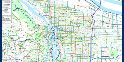 Bici Portland mappa