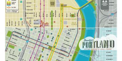 Portland mappa visite turistiche